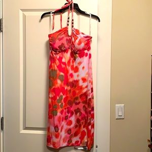 Flattering halter dress
